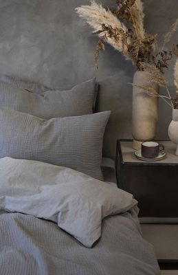 Enfärgat Grå Rolling Bäddset Enkeltäcke 150x210 Borganäs of Sweden