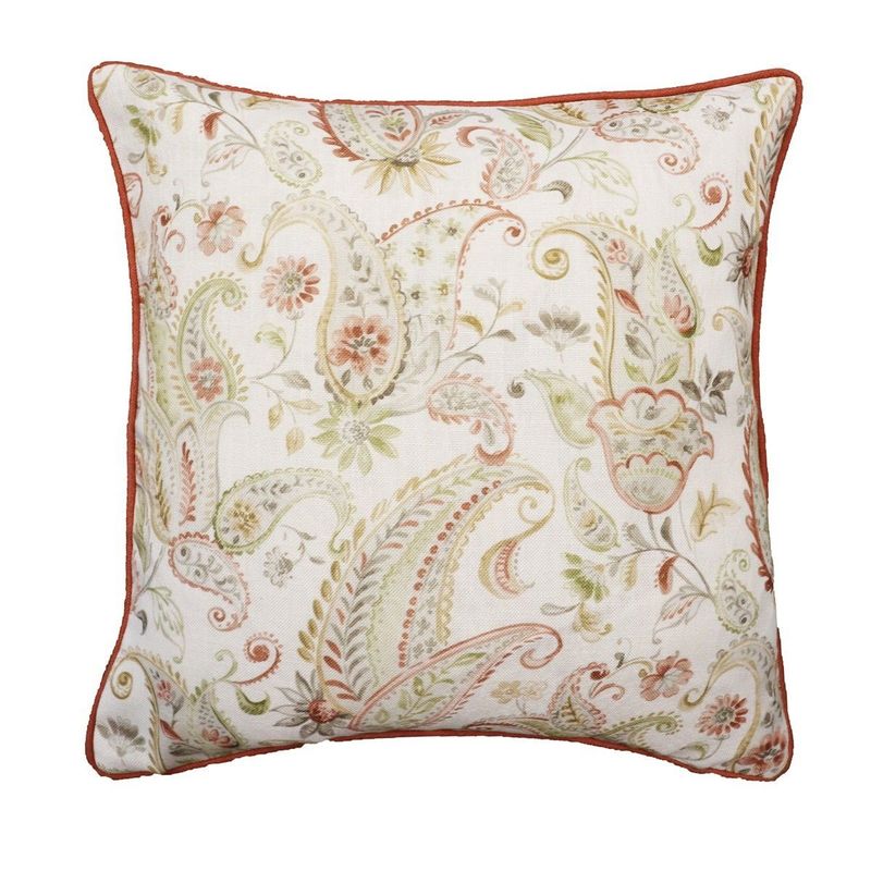 Paisley Rosa Kuddfodral 45x45 Redlunds