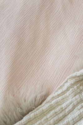 Enfärgat Rosa Bäddset Enkeltäcke 150x210 Borganäs of Sweden