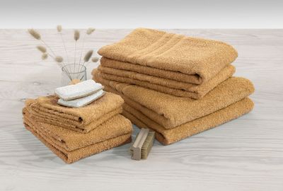 Basic Frotté Gul Badrumshandduk Borganäs of Sweden