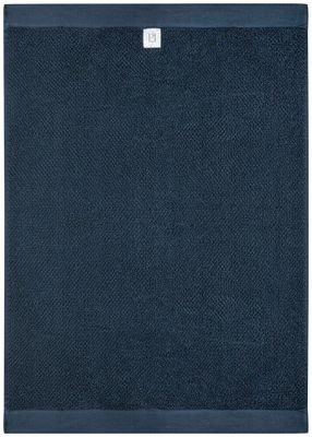 Badrumshandduk Strukturvävd Frotté Marin Kosta Linnewäfveri