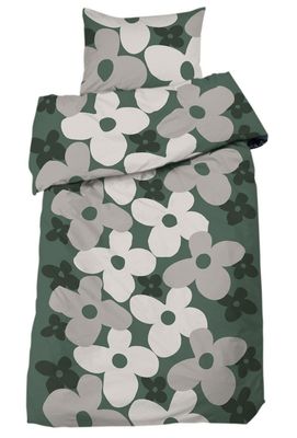 Happy Grön/Vit Bäddset Enkeltäcke 150x210 Redlunds