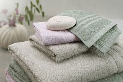 Basic Frotté Grön Badrumshandduk Borganäs of Sweden