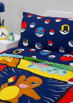 Pokemon Multi Barn Bäddset Enkeltäcke 150x210