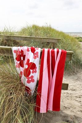 Badlakan Happy Rosa Beachfrotté 80x160 Redlunds