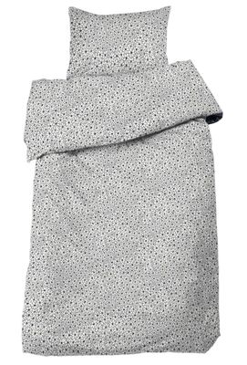 Fridolina Grå Blommor Bäddset Enkeltäcke 150x210 Redlunds