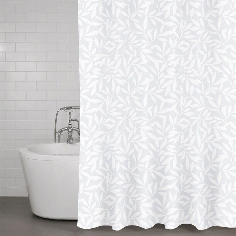Leaves Duschdraperi Vit 180x200
