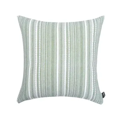 Ebba Grön/Vit Randigt 45x45 Kuddfodral Recycled by Wille