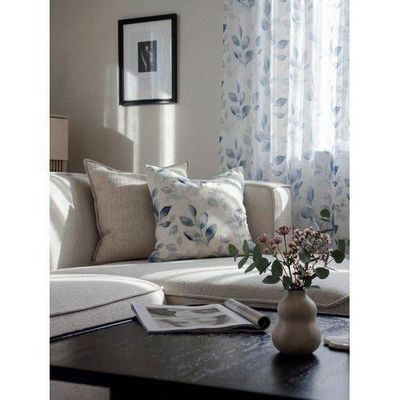 Silje Blå Blommor Kuddfodral 45x45 Svanefors