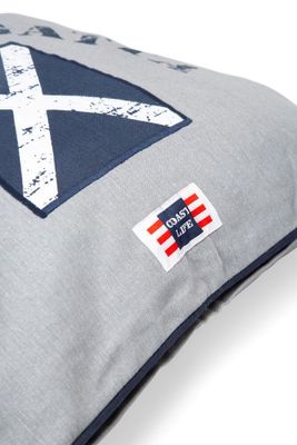 Lödde Grå Maritim Kuddfodral 50x60 Lord Nelson Victory