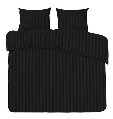 Hotell Mirage Bäddset Satin Svart Dubbeltäcke 220x210 Redlunds