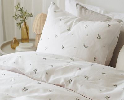 Alvin Svampar Beige Barn Bäddset Enkeltäcke 150x210 Borganäs of Sweden