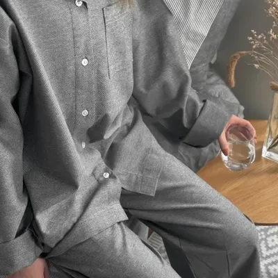 Pyjamas Elvira Svart/Grå Recycled by Wille