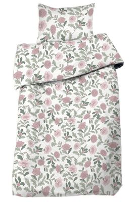 Faye Rosa Blommigt Bäddset Enkeltäcke 150x210 Redlunds
