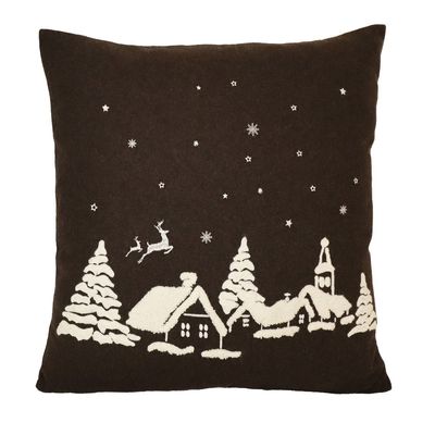 Julnatt Brun Kuddfodral 45x45 Redlunds