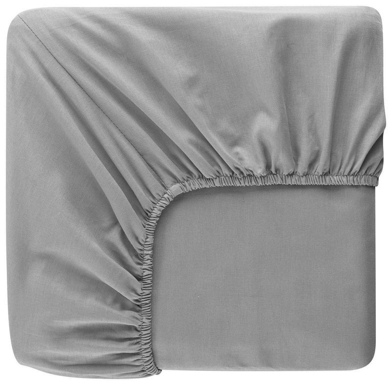 Dra på lakan Mörkgrå 120x200 Borganäs of Sweden