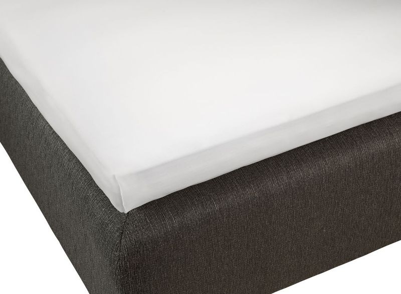 Lakan Satin Vit Enkelsäng 180x260 Borganäs of Sweden