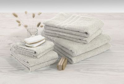 Basic Frotté Sand Badrumshandduk Borganäs of Sweden