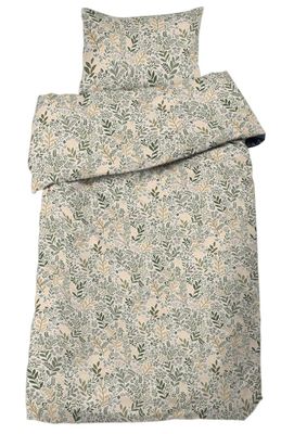 Hage Gul/Grön Blommigt Bäddset Enkeltäcke 150x210 Redlunds