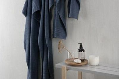 Basic Frotté Marinblå Badrumshandduk Borganäs of Sweden