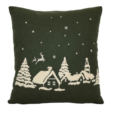 Julnatt Grön Kuddfodral 45x45 Redlunds