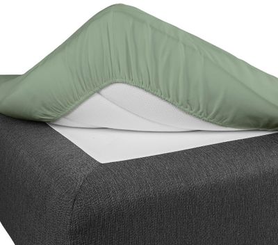 Dra på lakan Grön 90x200 Borganäs of Sweden