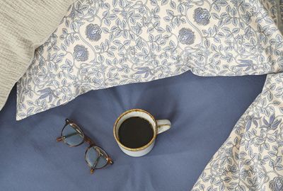 Botanique Blå Blommigt Bäddset Enkeltäcke 150x210 Borganäs of Sweden