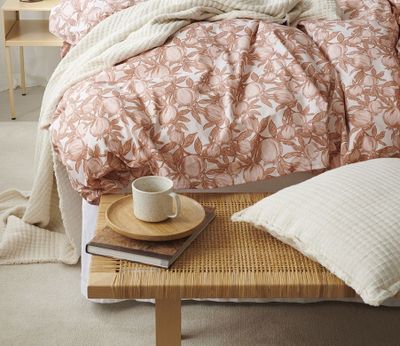 Pomegranate Aprikos Bäddset Enkeltäcke 150x210 Borganäs of Sweden