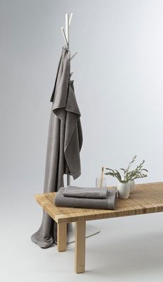 Enzo Grå Badrumshandduk Frotté Borganäs of Sweden