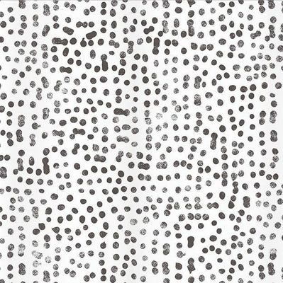 Dot Duschdraperi Vit/Svart 180x200