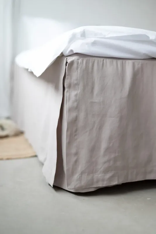 Sängkappa Greige Enkelsäng 90x200+45 Borganäs of Sweden