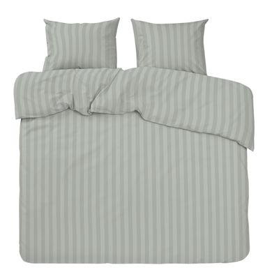 Hotell Mirage Bäddset Satin Ljusgrå Dubbeltäcke 220x210 Redlunds