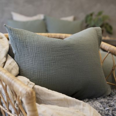 Enfärgat Grön Påslakan Dubbeltäcke 220x210