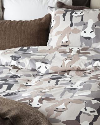 Kossor Beige/Brun Bäddset Enkeltäcke 150x210 Borganäs of Sweden