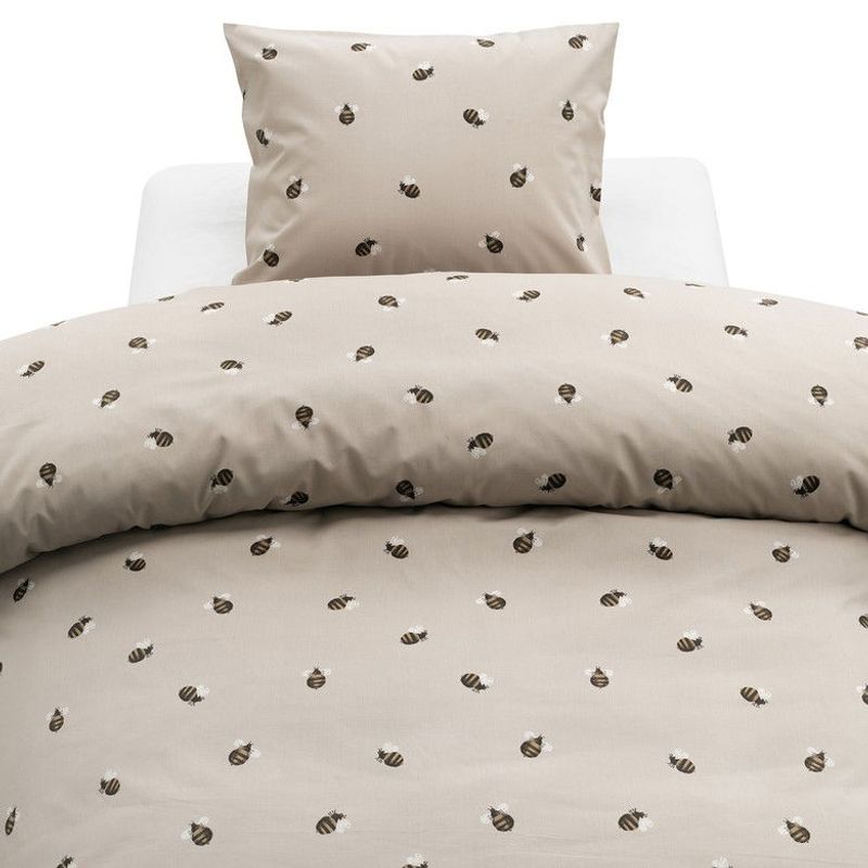 Humla Sand Bäddset Enkeltäcke 150x210 Borganäs of Sweden