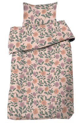 Faye Persika Blommigt Bäddset Enkeltäcke 150x210 Redlunds