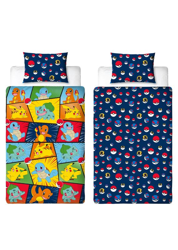 Pokemon Multi Barn Bäddset Enkeltäcke 150x210