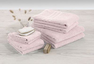 Basic Frotté Rosa Badrumshandduk Borganäs of Sweden