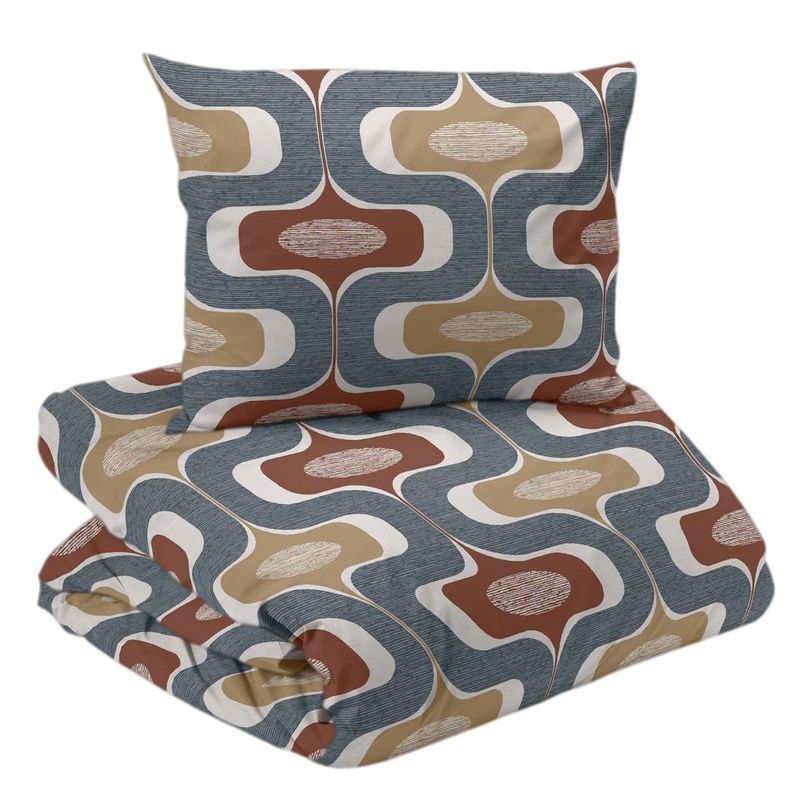 Ludvig Rost/Blå Bäddset Enkeltäcke 150x210 Redlunds