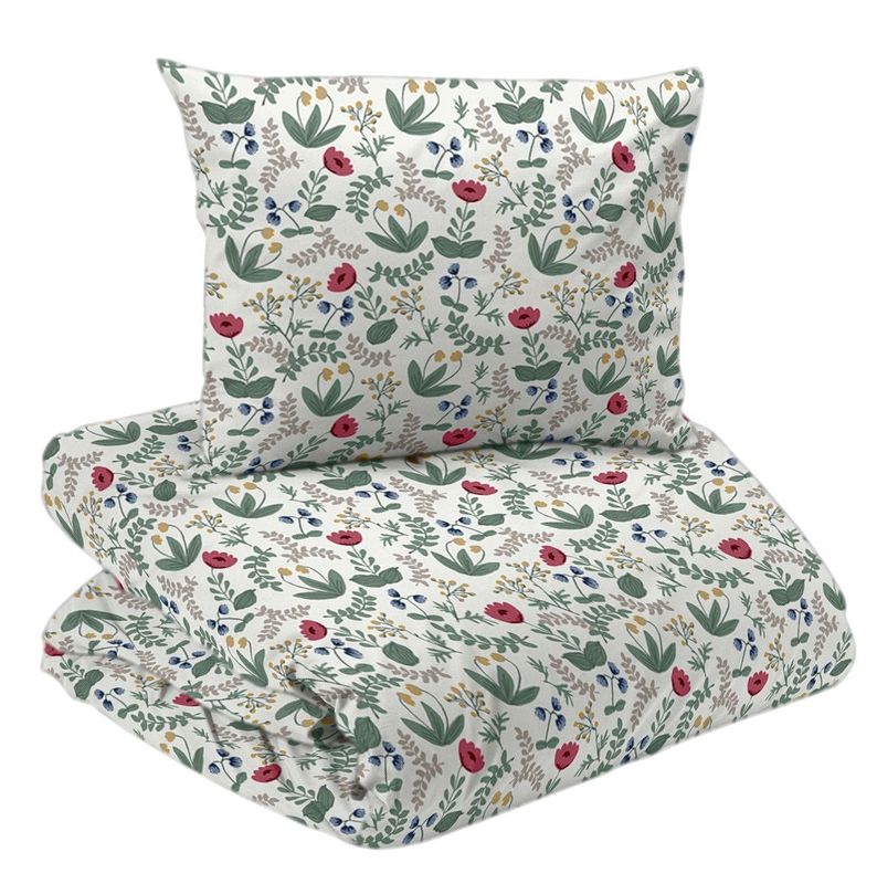 Lexie Vit Blommor Bäddset Enkeltäcke 150x210 Redlunds