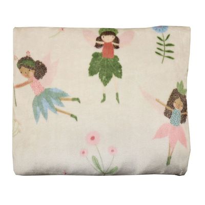 Älvor Beige Pläd Barn 130x150 Redlunds