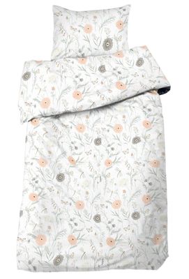 Amelia Persika Blommor Bäddset Enkeltäcke 150x210 Redlunds