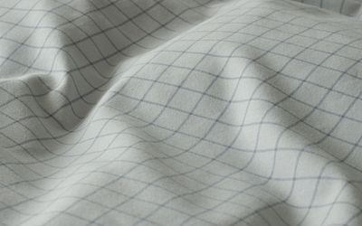 Birger Grön Flanell Rutigt Bäddset Enkeltäcke 150x210 Borganäs of Sweden