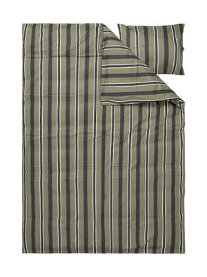 Heestrand Randigt Satin Beige Bäddset Enkeltäcke 150x210 Lord Nelson Victory