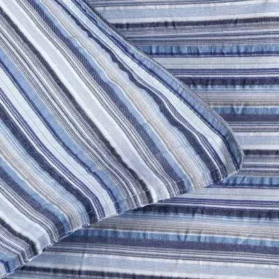 Örngott Goa Blå Randigt Bäckebölja 50x60 Classic Textile