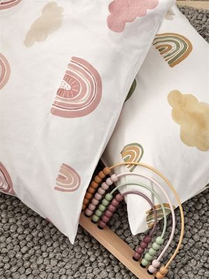 Rainbows Grön Barn Bäddset Enkeltäcke 150x210 Redlunds