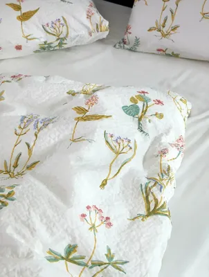 Fiona Rosa Blommor Bäckebölja Bäddset Enkeltäcke 150x210 Höie