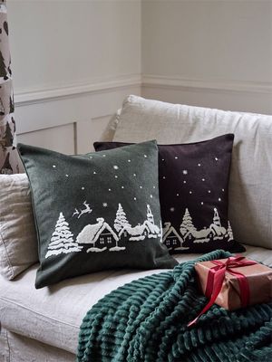 Julnatt Brun Kuddfodral 45x45 Redlunds