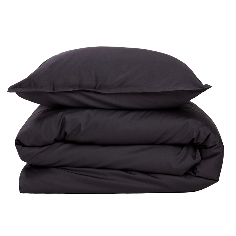 Bamboo Solid Grå Anthracite Påslakan 240x220 Gripsholm