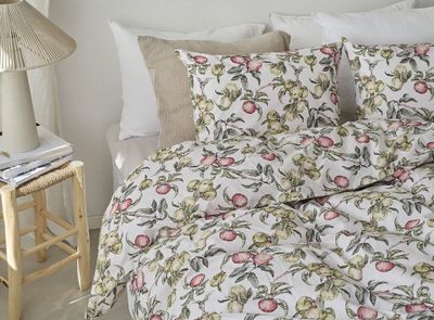 Äppellunden Multi Blommigt Bäddset Enkeltäcke 150x210 Borganäs of Sweden